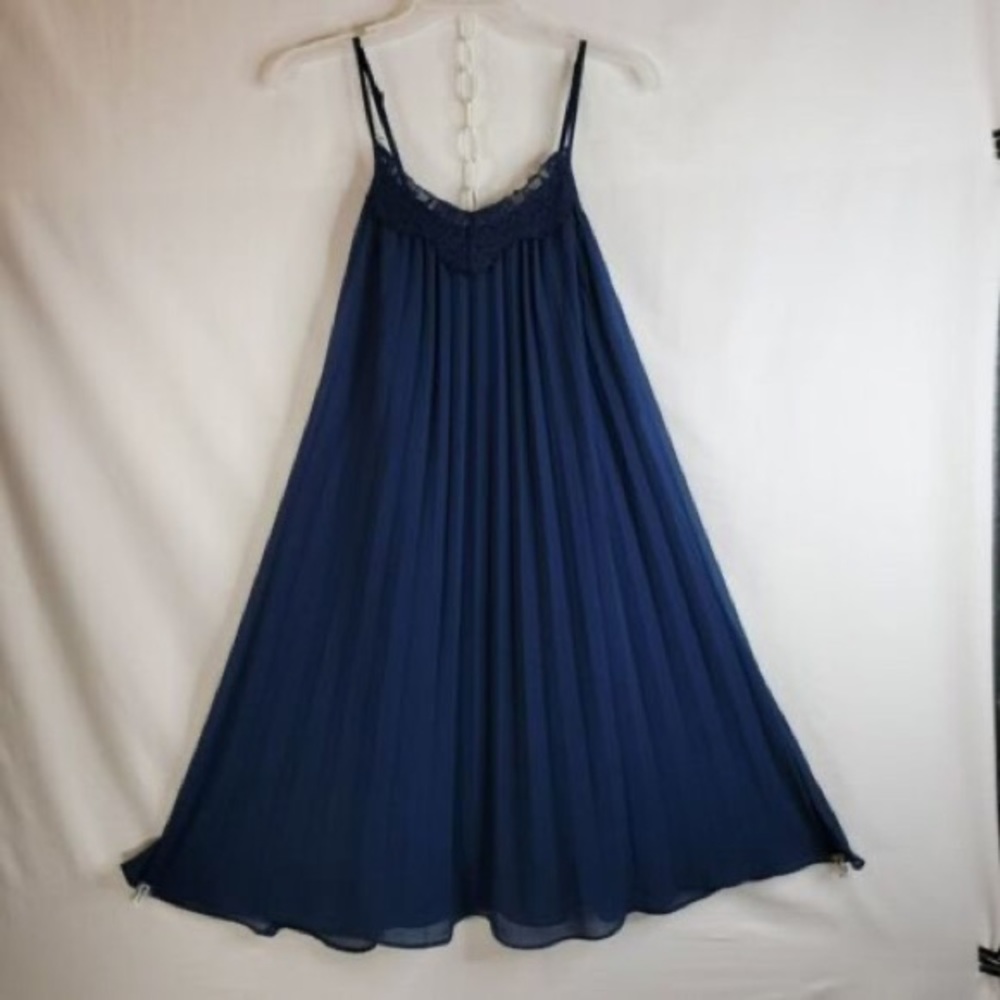 (85) Bcbgeneration Navy Mini Spaghetti Strap Dres… - image 7